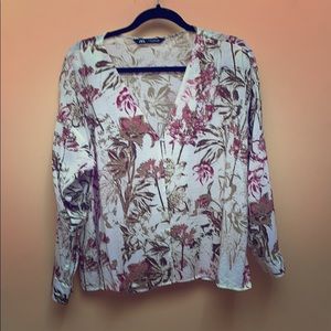 Summerweight floral shirt